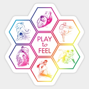Rugby MIX Play to Feel by PPereyra Sticker